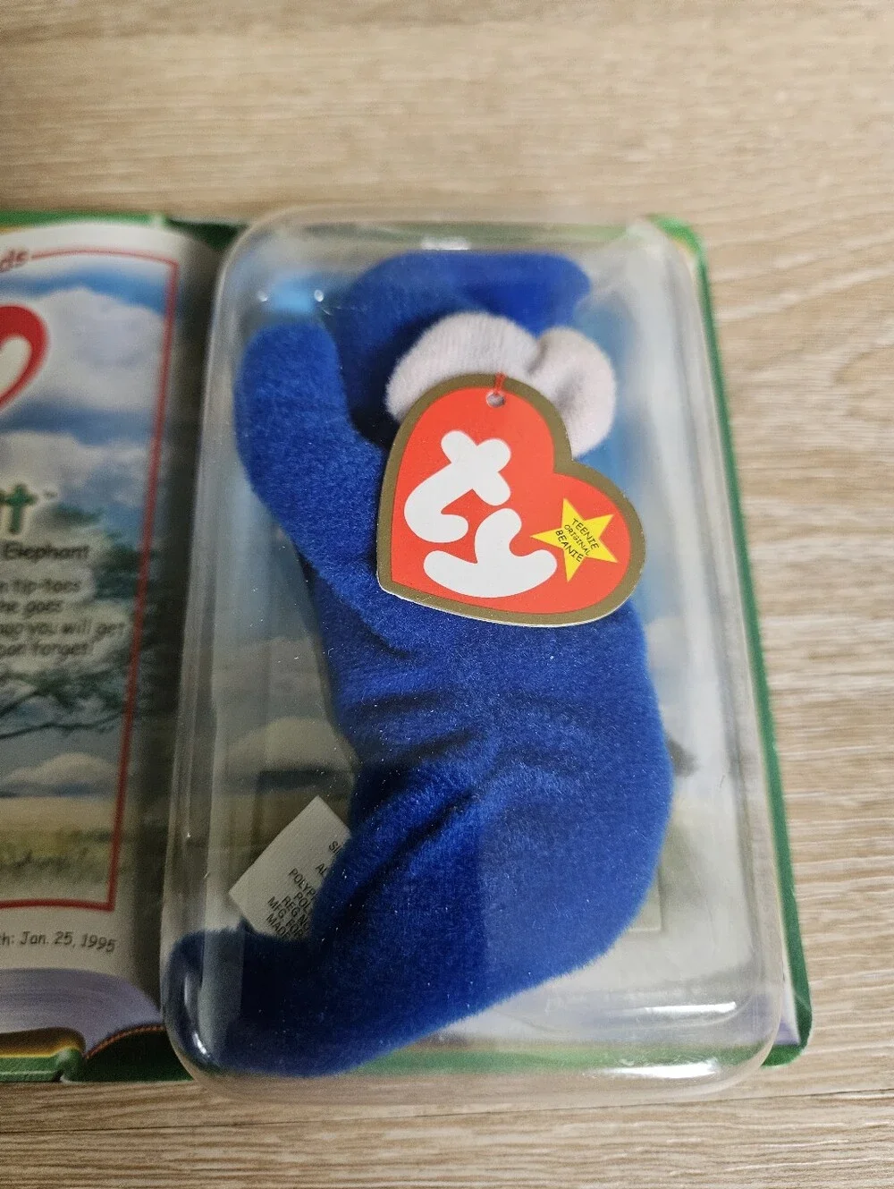 NWT TY Peanut the Elephant Teenie Beanie Baby (McDonald's 2000)